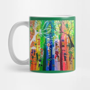 Rushing again into a Rainbow Sky Mug